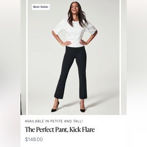 Spanx Perfect Pant Kick Flare, Petite Large